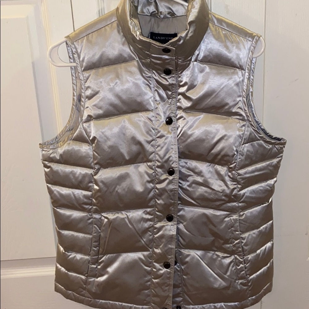 Lands End metallic vest